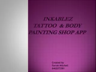 Inkablez Tattoo &amp; Body painting Shop App