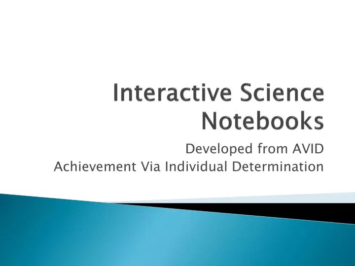 interactive science notebooks
