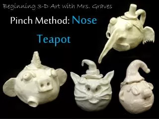 Pinch Method: Nose Teapot