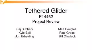 Tethered Glider P14462 Project Review