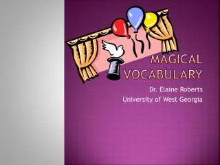 Magical Vocabulary