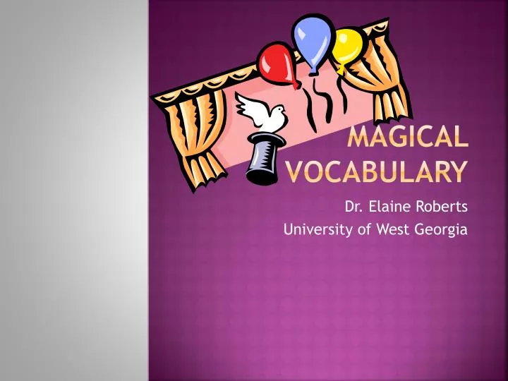 magical vocabulary