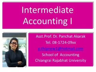 intermediate accounting i