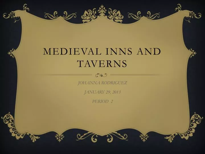 medieval inns and taverns