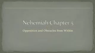 Nehemiah Chapter 5