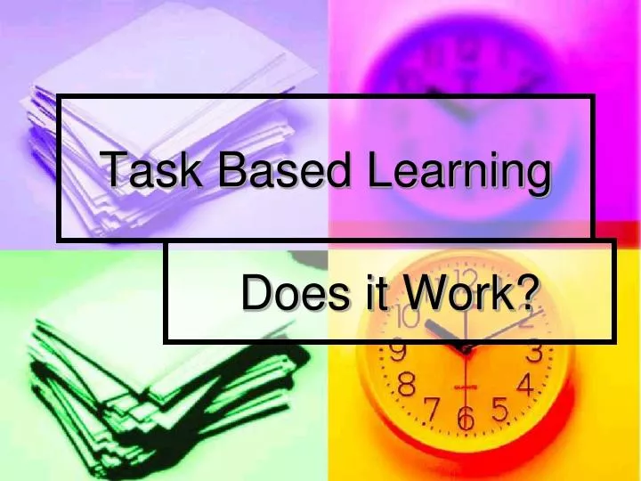 task based learning