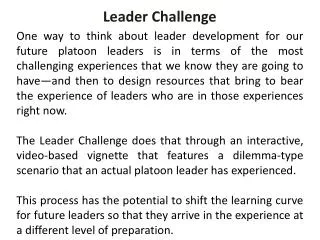Leader Challenge