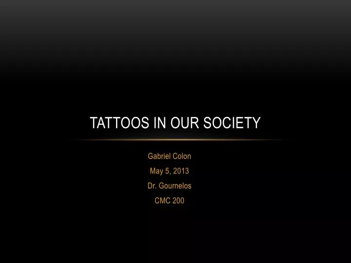 tattoos in our society