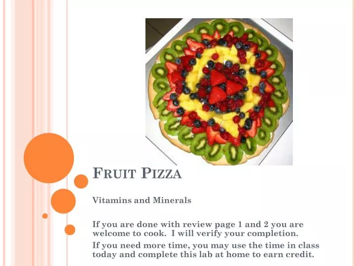 fruit pizza