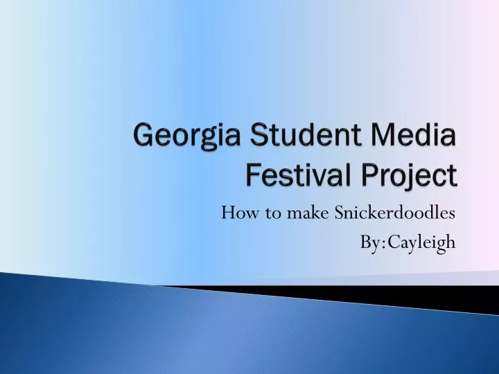 georgia student media festival project