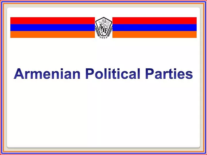 armenian political parties