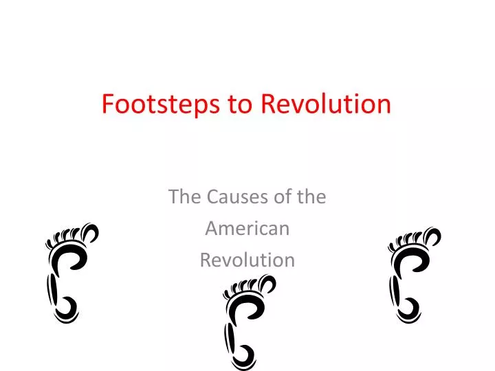 footsteps to revolution
