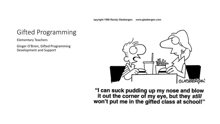 gifted programming