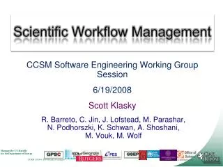 Scientific Workflow Management