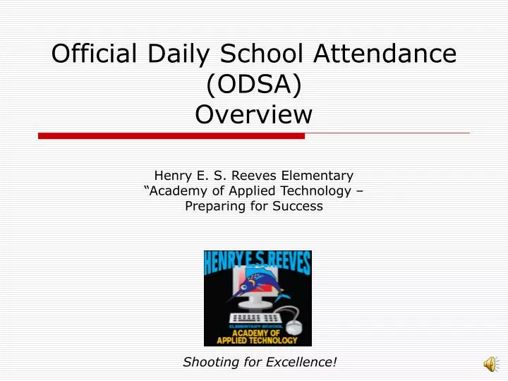 official daily school attendance odsa overview