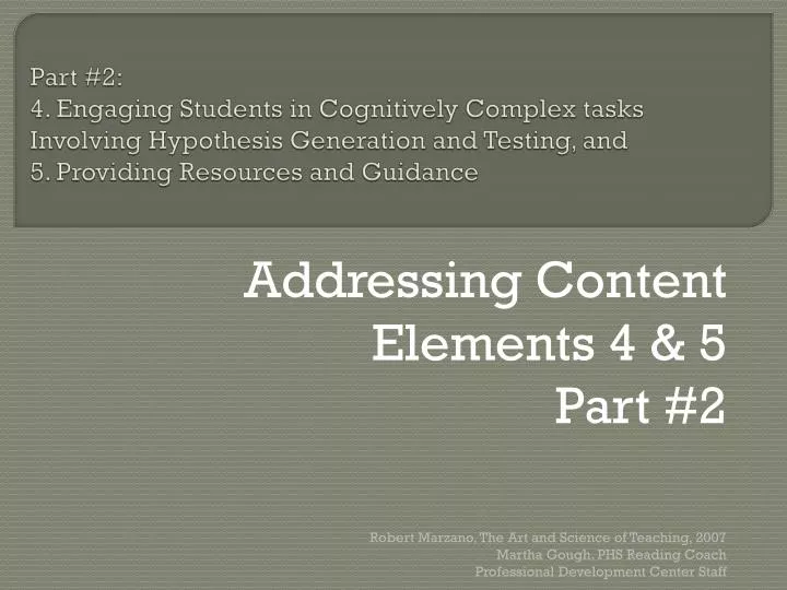 addressing content elements 4 5 part 2
