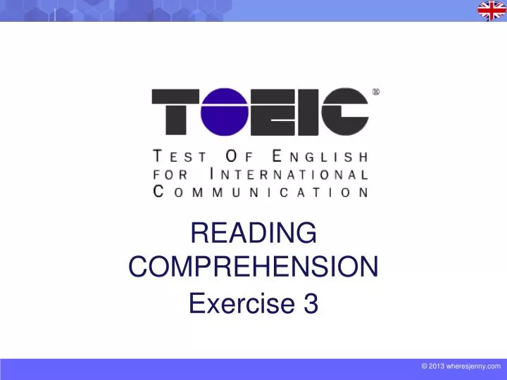 reading comprehension exercise 3