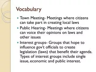 vocabulary