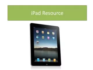 iPad Resource