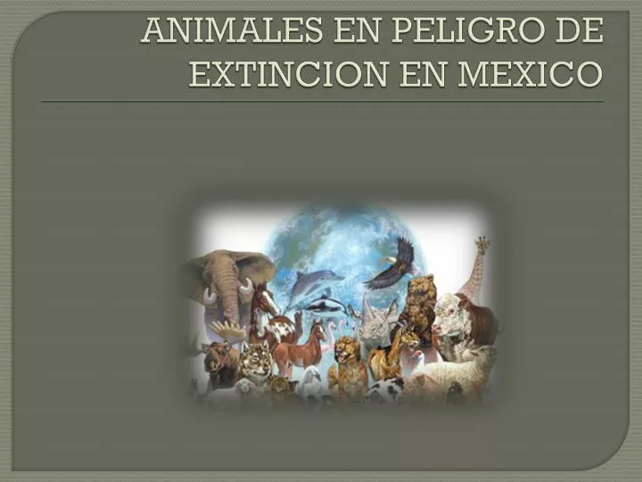 animales en peligro de extincion en mexico