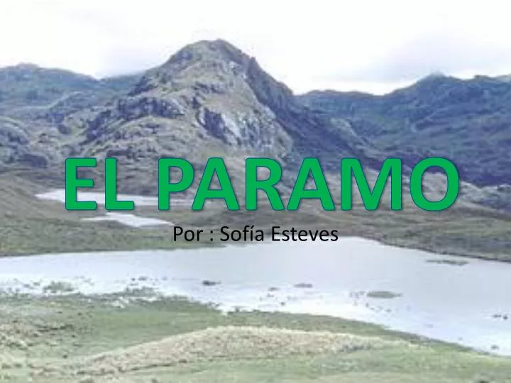 el paramo