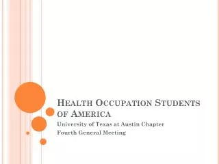 Health Occupation Students of America