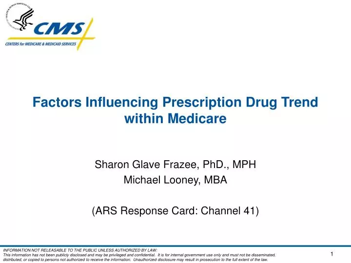 factors influencing prescription drug trend within medicare