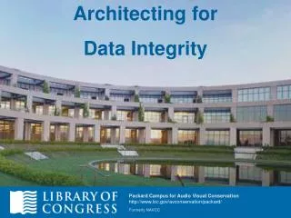 Architecting for Data Integrity