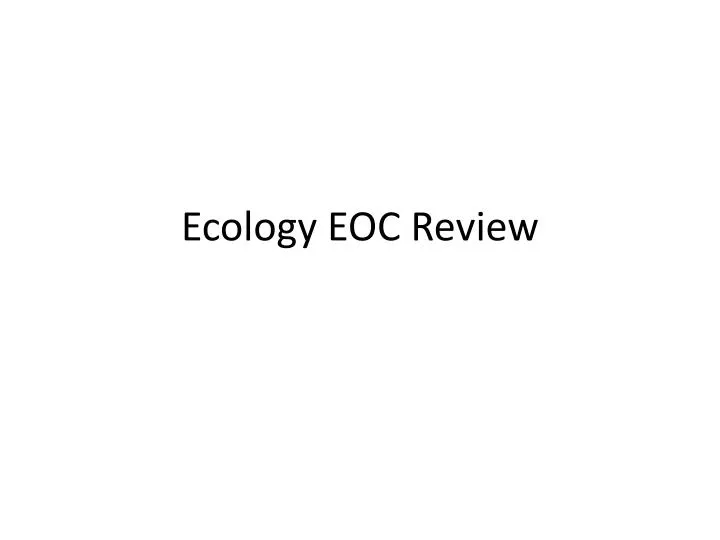 ecology eoc review