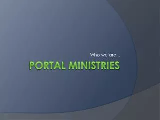Portal Ministries