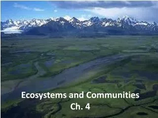 ecosystems and communities ch 4