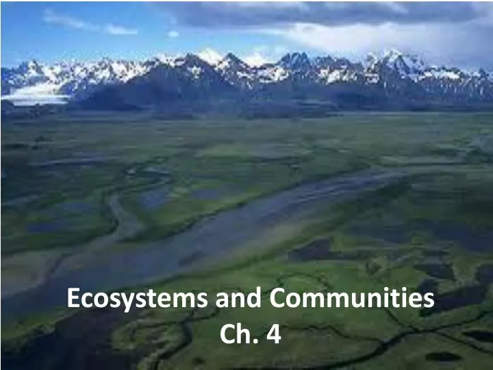ecosystems and communities ch 4