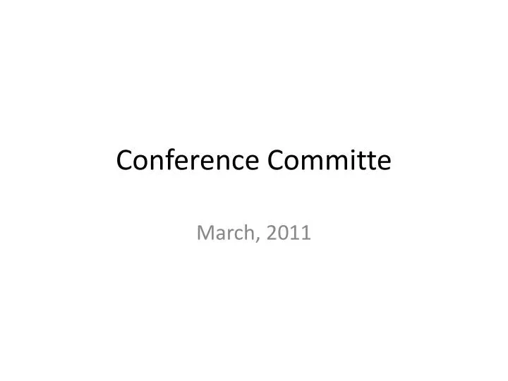 conference committe