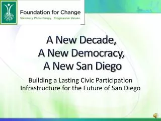 A New Decade, A New Democracy, A New San Diego