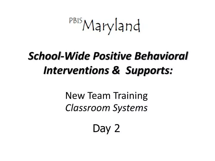 school wide positive behavioral interventions supports