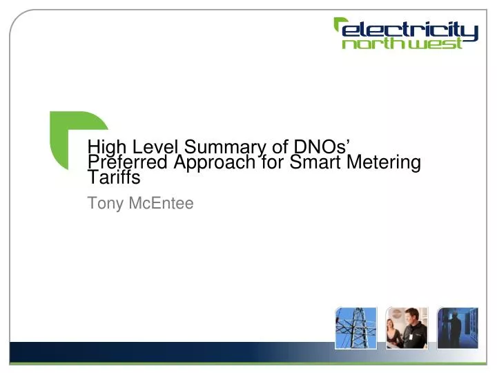 high level summary of dnos preferred approach for smart metering tariffs