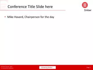 Conference Title Slide here