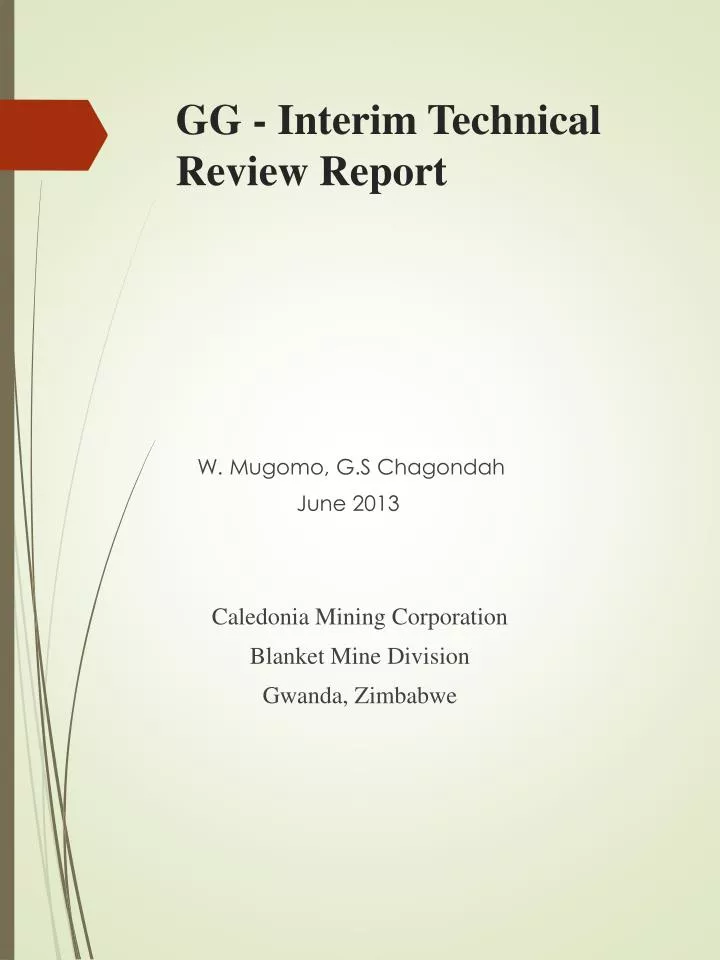 gg interim technical review report