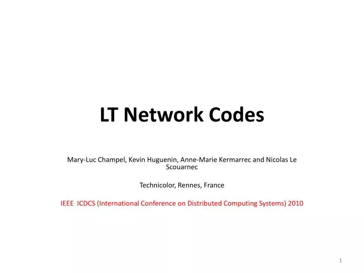lt network codes