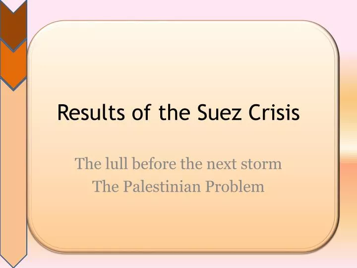 results of the suez crisis