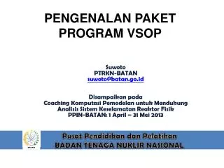 pengenalan paket program vsop
