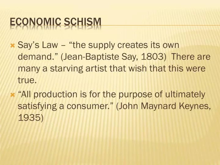 economic schism
