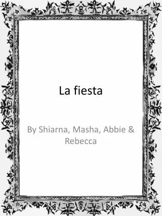 la fiesta