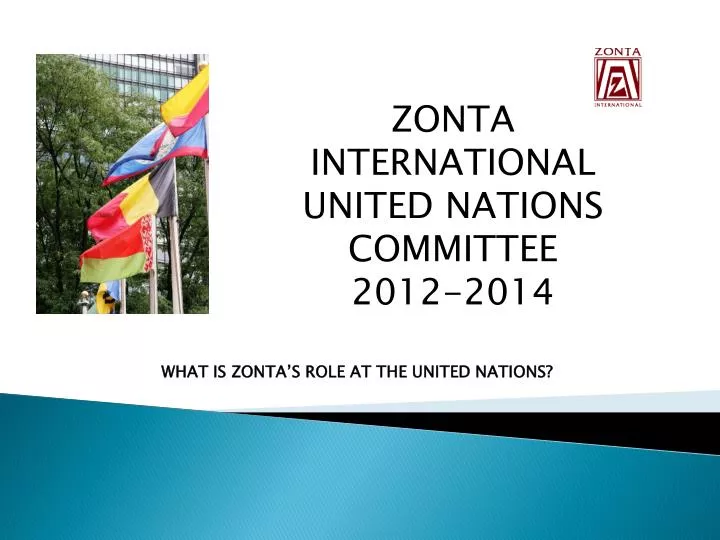 what is zonta s role at the united nations