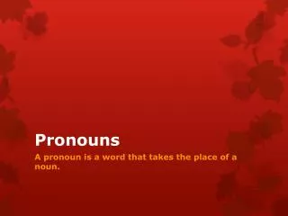 Pronouns