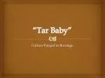 “Tar Baby” - slide 1