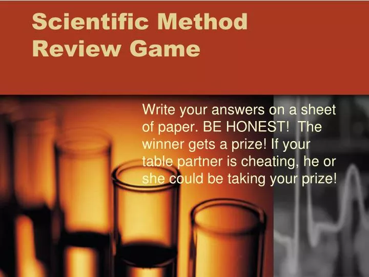 scientific method review game