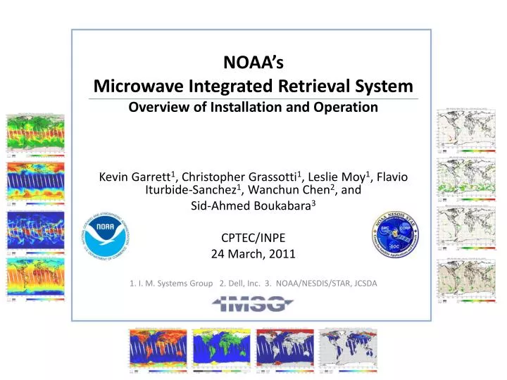 noaa s microwave integrated retrieval system overview of installation and operation