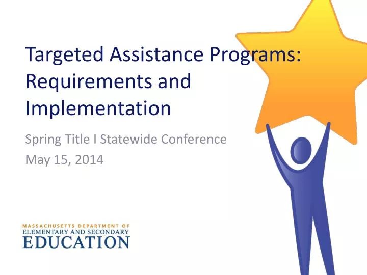 targeted assistance programs requirements and implementation