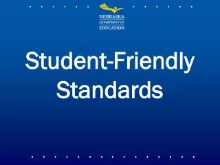 Student-Friendly Standards